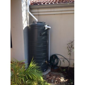 Recycle and harvest rain water with a tank connected to you gutters